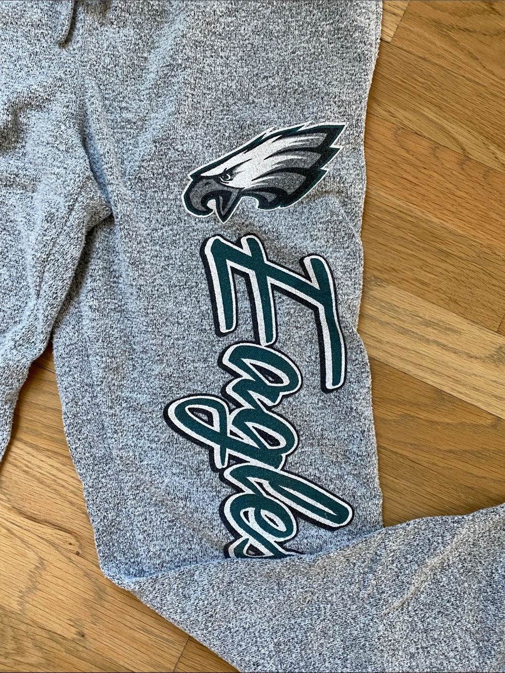 NFL M Philadelphia Eagles Gray Heather Team Apparel Sweatpants - Picture 4 of 7